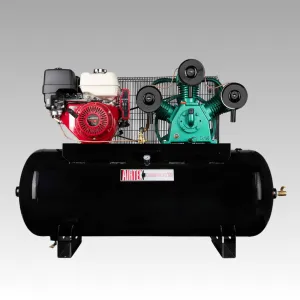 11 HP 80 Gallons Double Stage Horizontal Gas Industrial Air Compressor