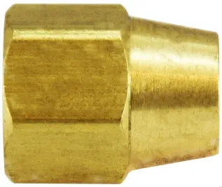 1/2" X 1/4" Comp Brass Compression Long Nut Adapter