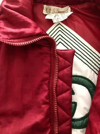 1980s GUCCI PINK PUFFER GILET VEST JACKET