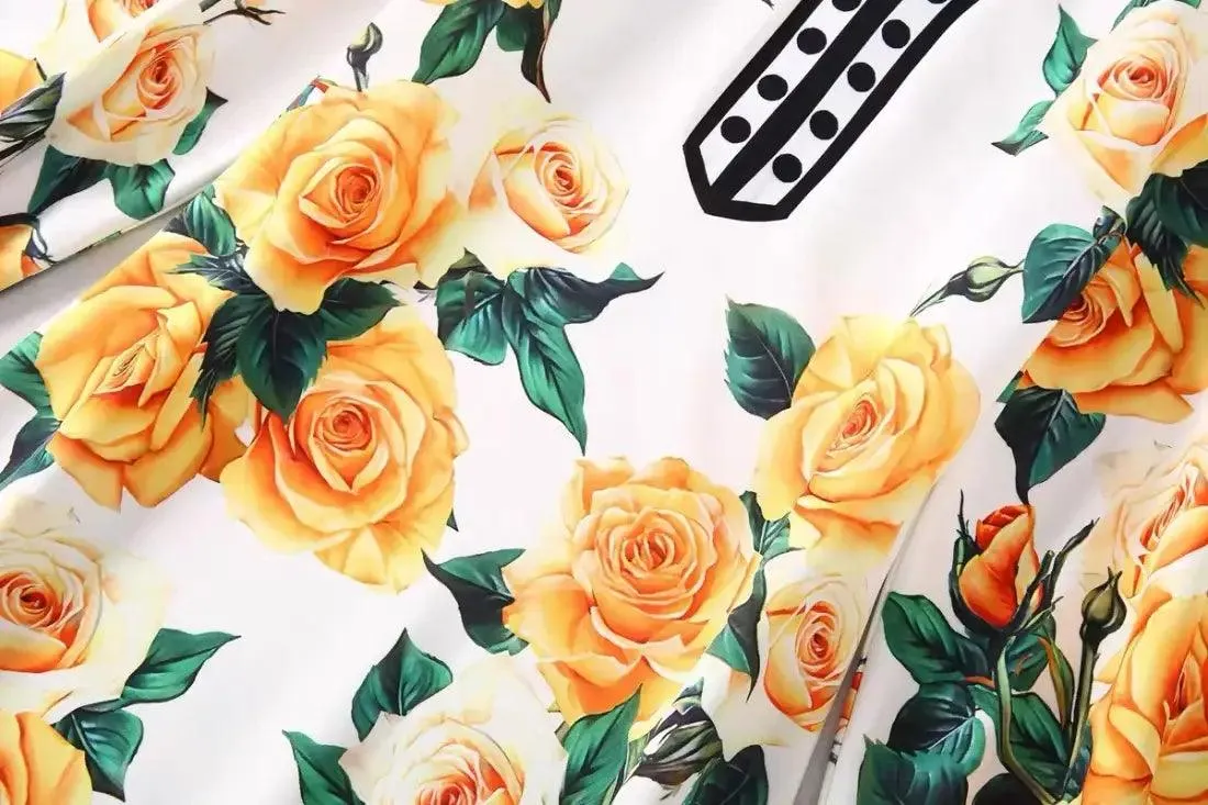 2024 Clothes Designer Floral Print Loose Bat Sleeve Maxi Dresses For Women