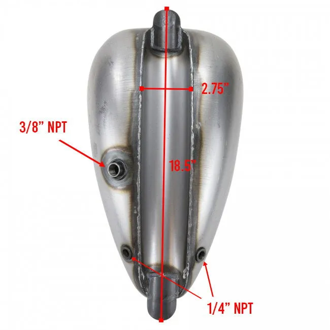 2.1 Gal.  Narrow Alien Chopper Gas Tank