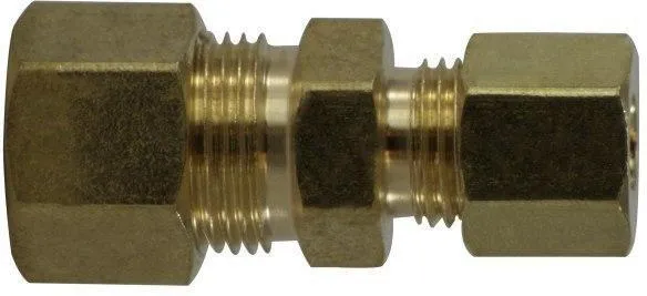 3/8” X 1/4” Lead Free Brass Compression Reducing Union qt