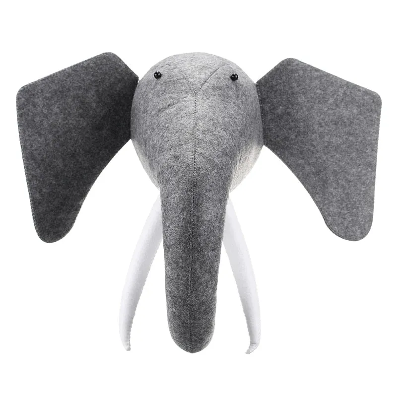 3D Felt Animal Elephant Head