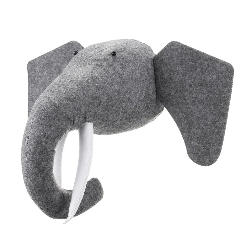 3D Felt Animal Elephant Head