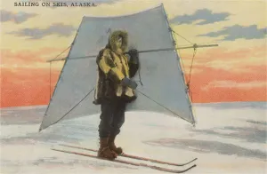 AK-173 Ski Sailing - Vintage Image