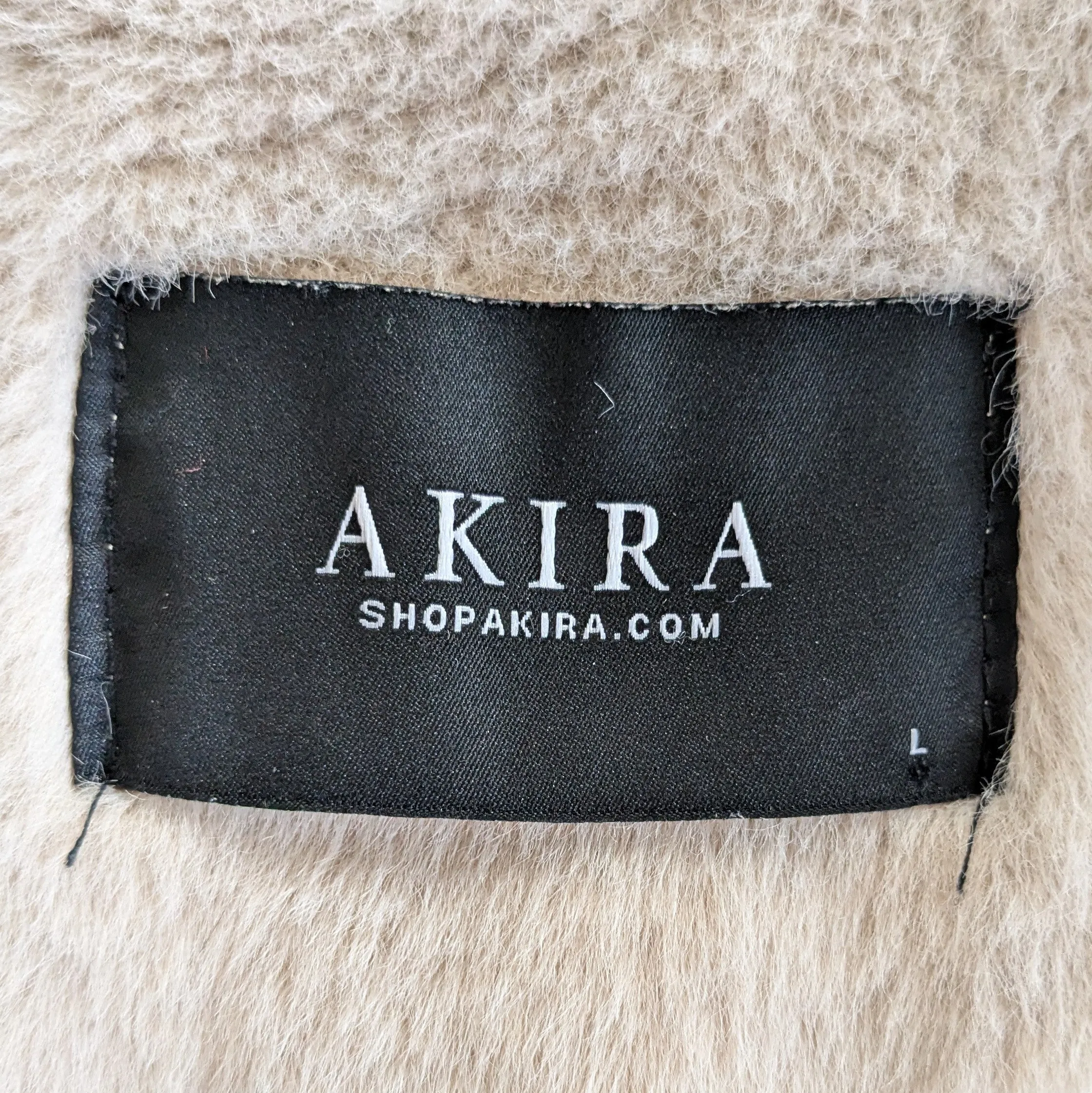 Akira Fuzzy Bomber Jacket Size Large