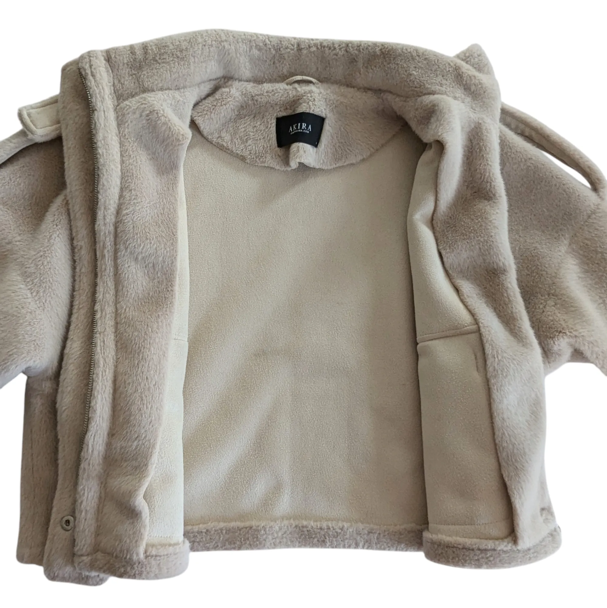 Akira Fuzzy Bomber Jacket Size Large