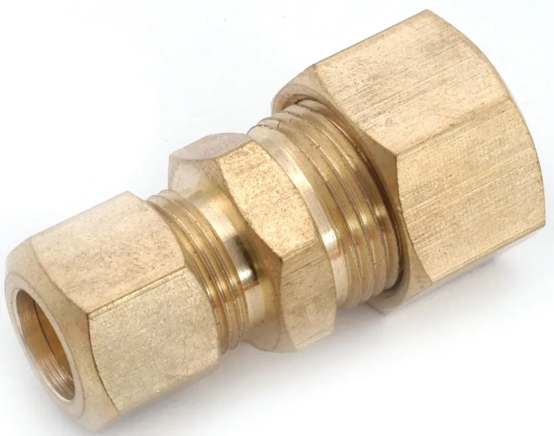 Anderson Metals 750082-1006 Tube Reducing Union, 5/8 x 3/8 in, Compression, Brass :CD: QUANTITY: 5