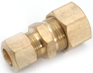 Anderson Metals 750082-1006 Tube Reducing Union, 5/8 x 3/8 in, Compression, Brass :CD: QUANTITY: 5
