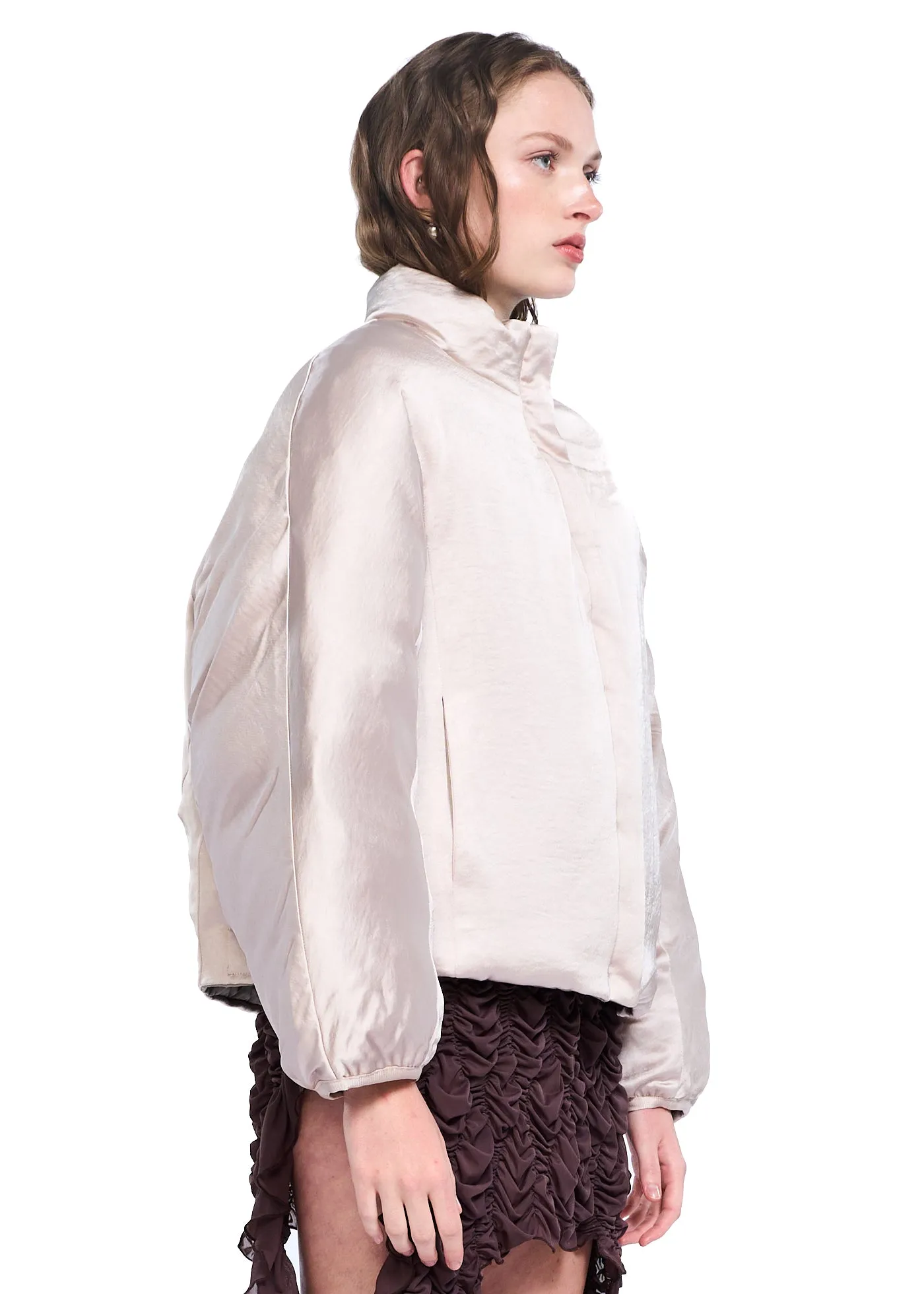 ANGGAE Satin Reversible Duck Down Outer