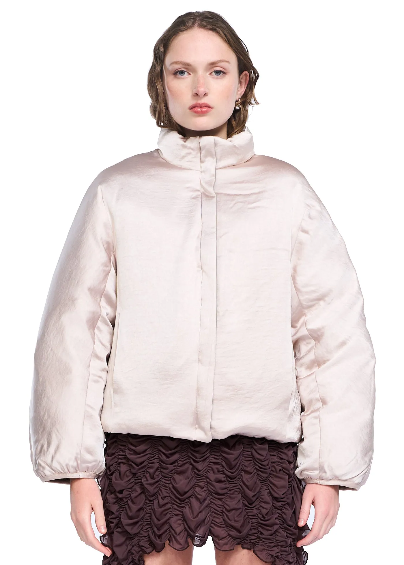 ANGGAE Satin Reversible Duck Down Outer