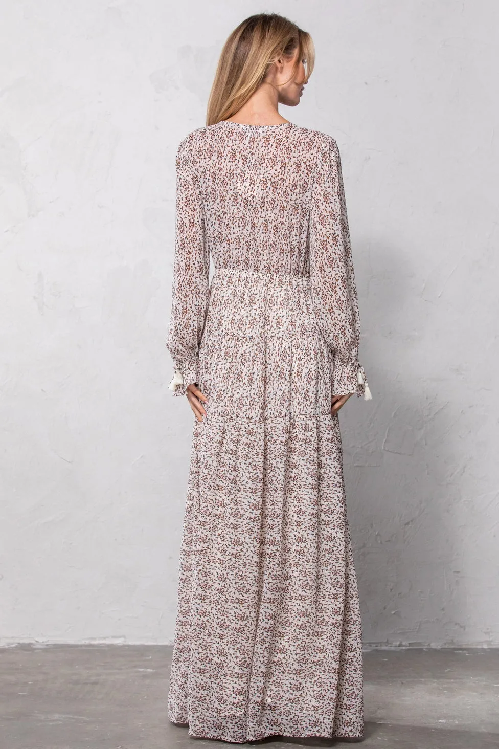 Anna Floral Print Maxi Dress