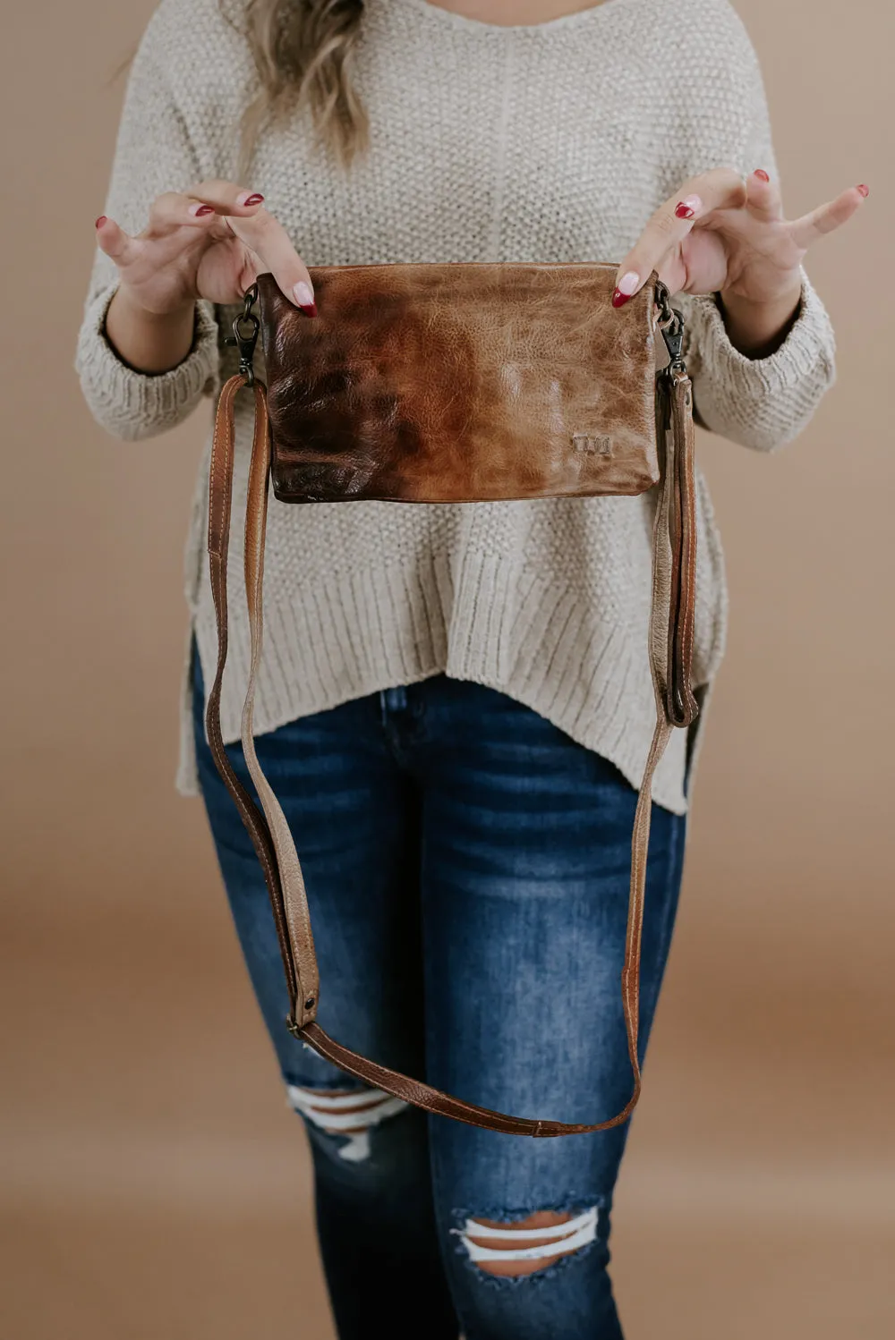 BedStu Cadence Crossbody, Cafe Latte TD