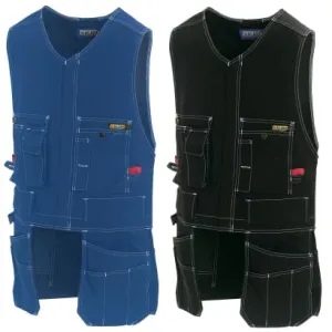 Blaklader Work Tool Gilet / Belt / Waistcoat with Multiple Pockets in Cotton - 3105 1370