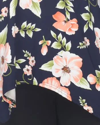 Blanche Tunic Top | Peach Flower