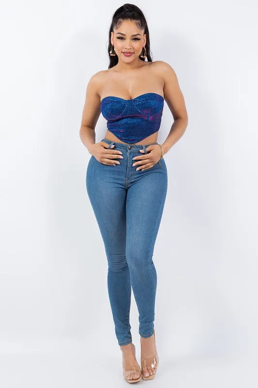 Blue Iridescence Top | Shimmering (C33)