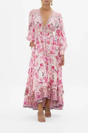 Botanical Novella Button Front Maxi Dress