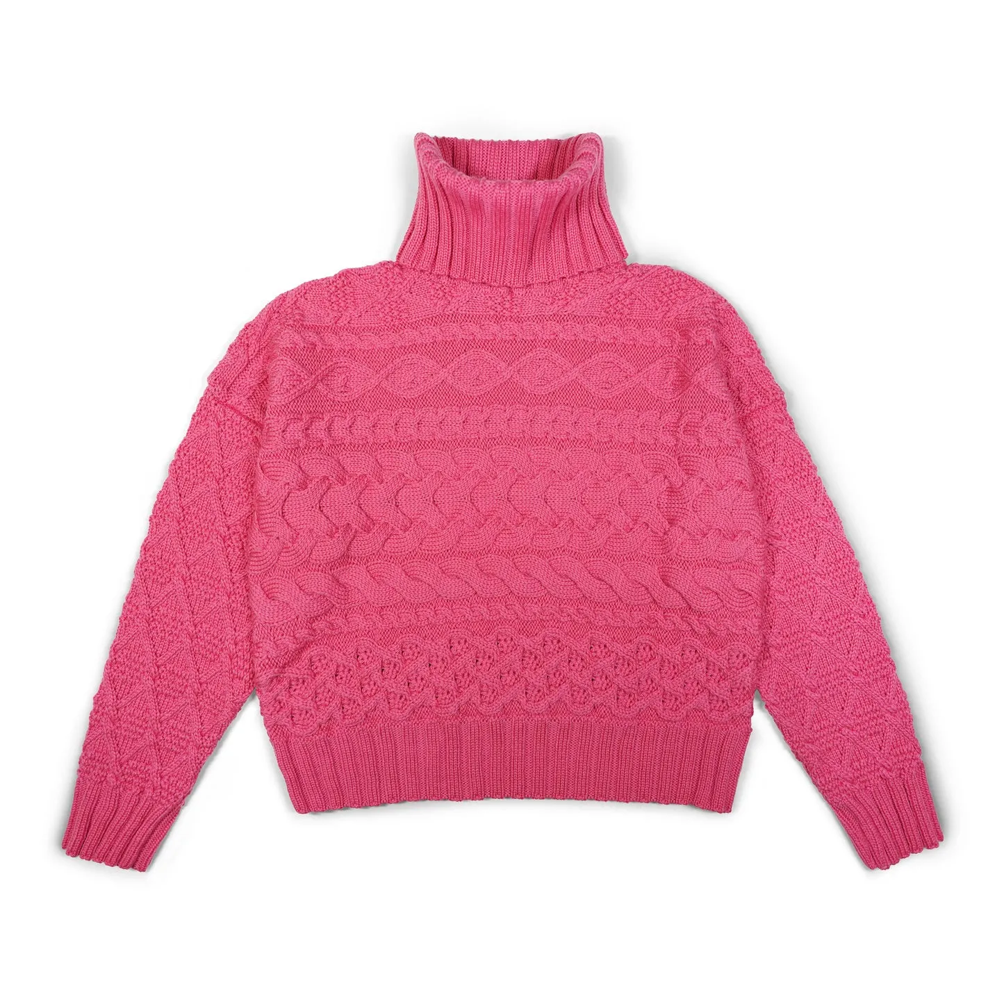Cable Knit Turtleneck Sweater