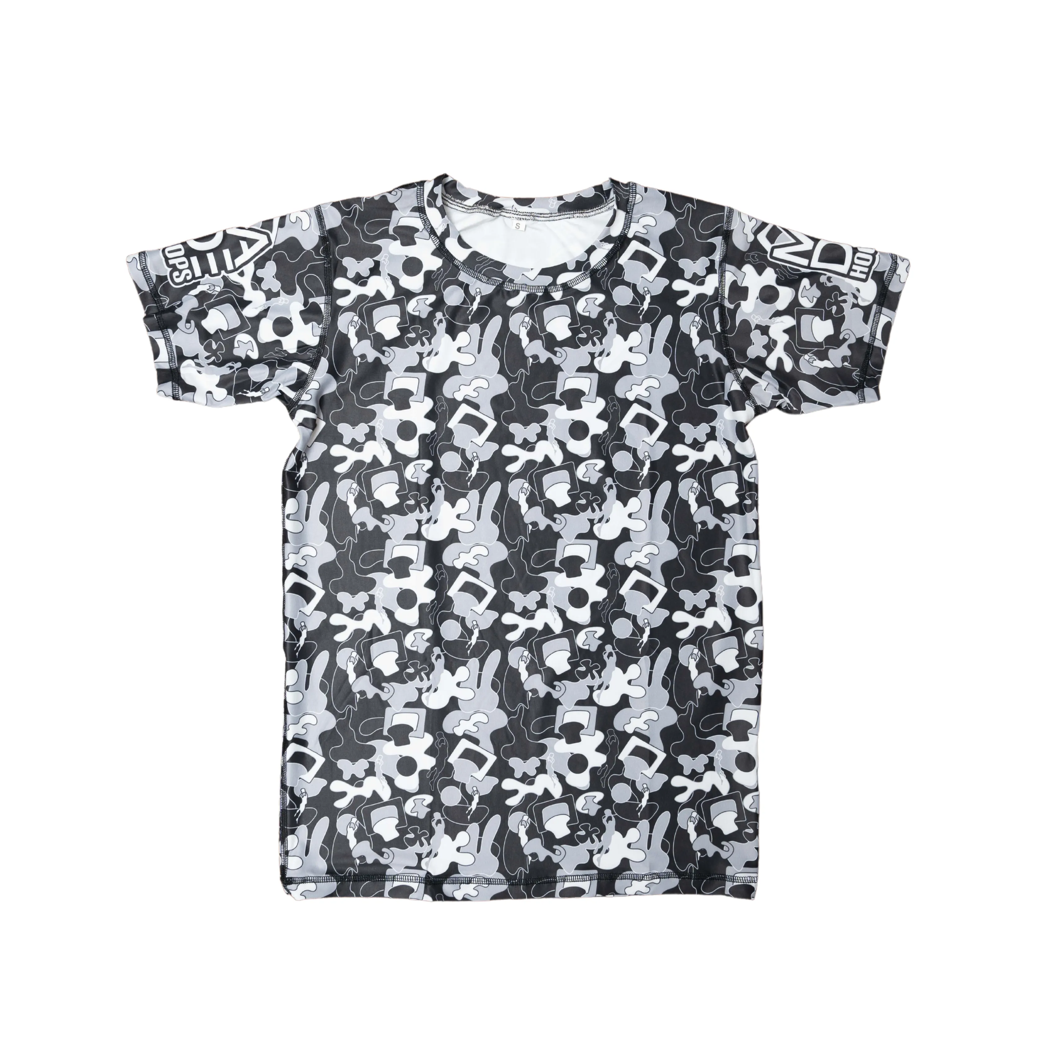 Camo Compression T-Shirt | Black