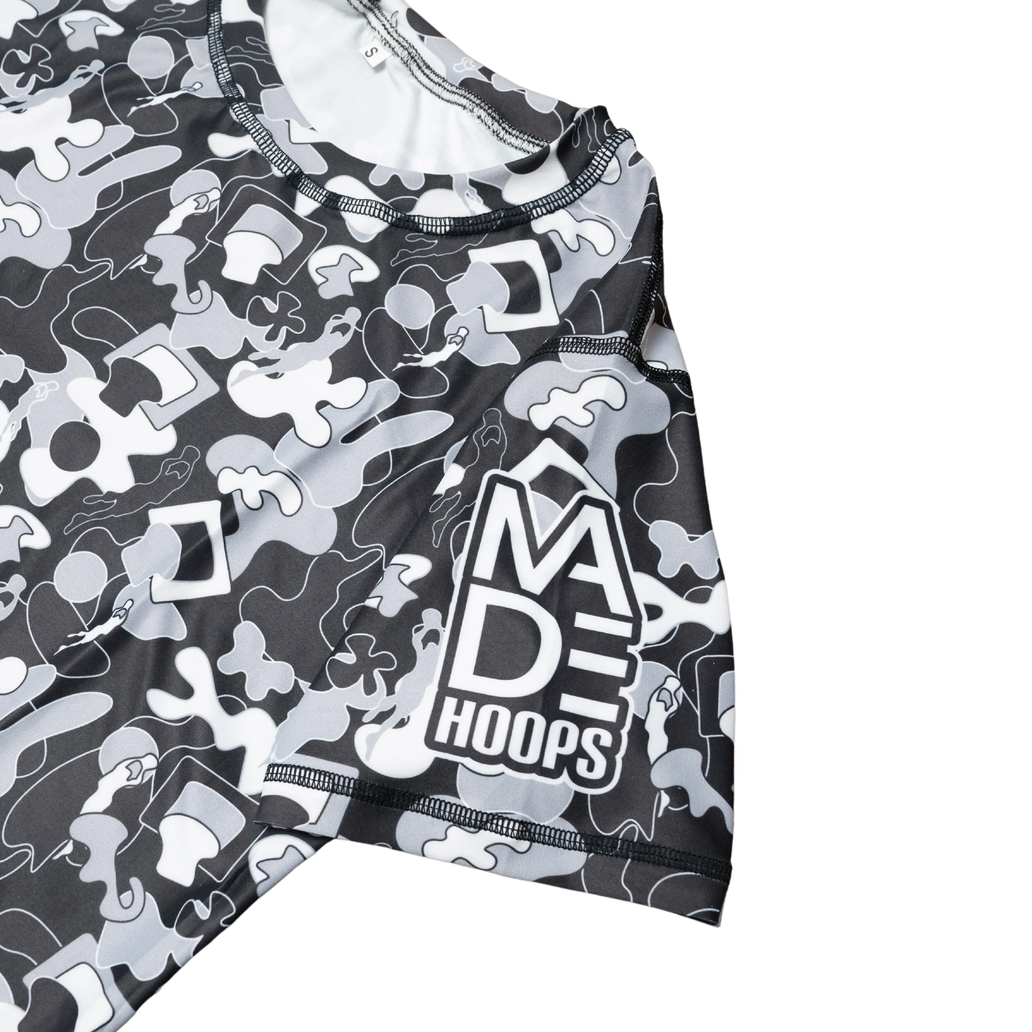 Camo Compression T-Shirt | Black