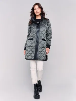 Charlie B Reversible Quilted Puffer Jacket