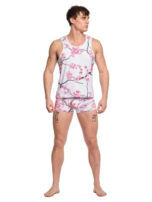 Cherry Blossom Tank White