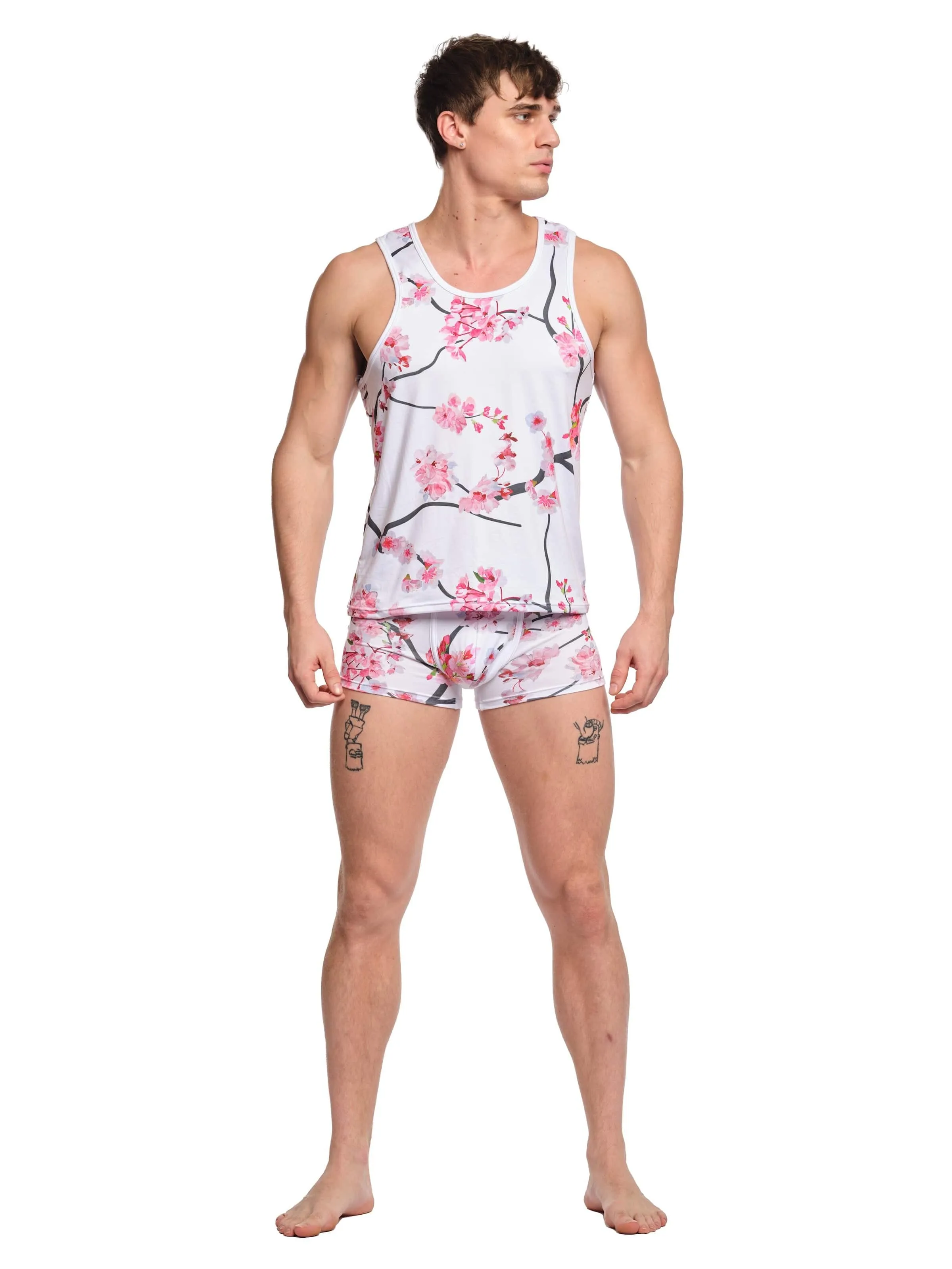 Cherry Blossom Tank White