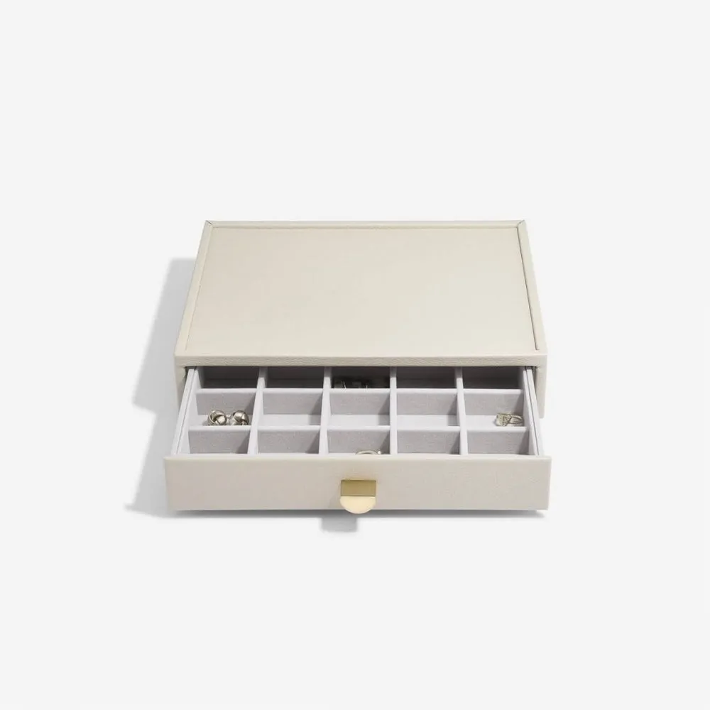 Classic 3 Drawer Jewellery Box - Oatmeal - 75889