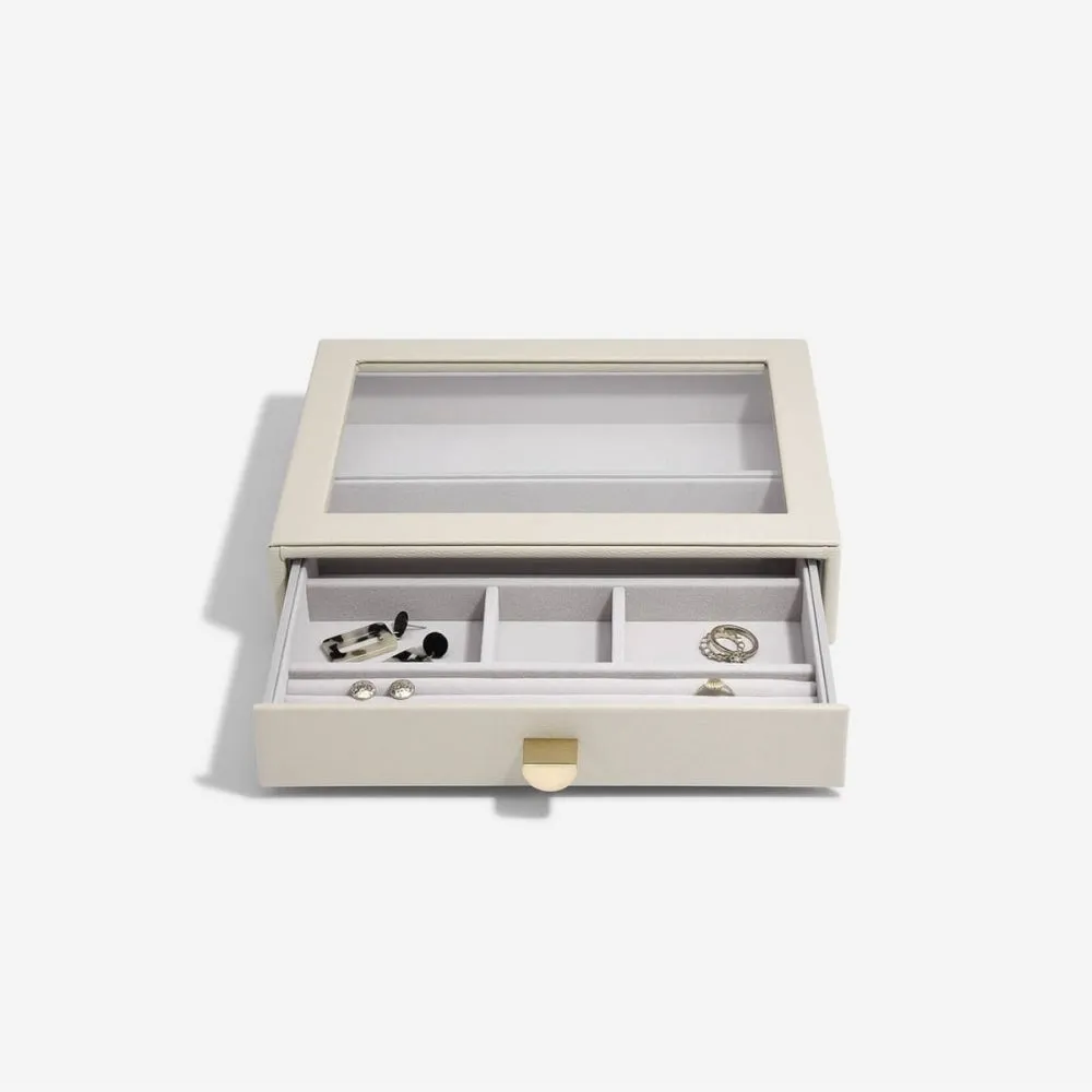 Classic 3 Drawer Jewellery Box - Oatmeal - 75889