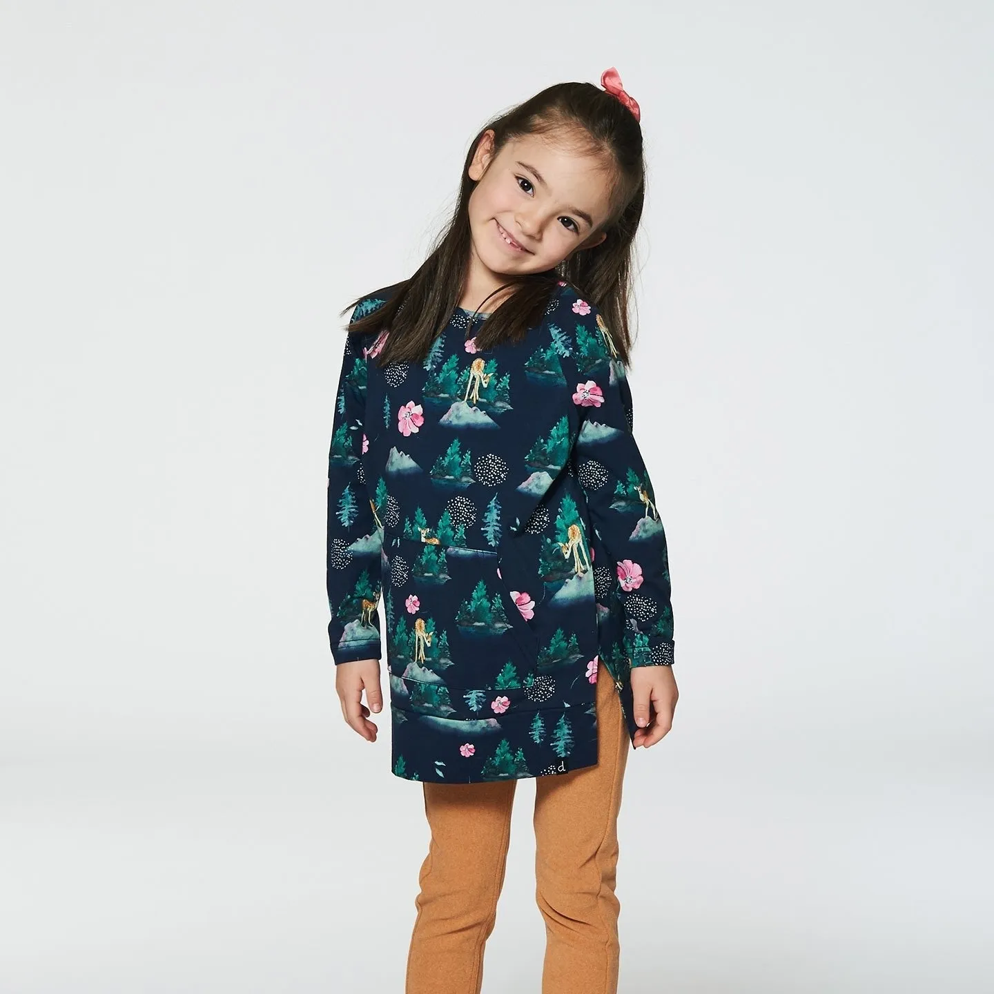 Deux Par Deux Tunic Top - Navy Outdoor