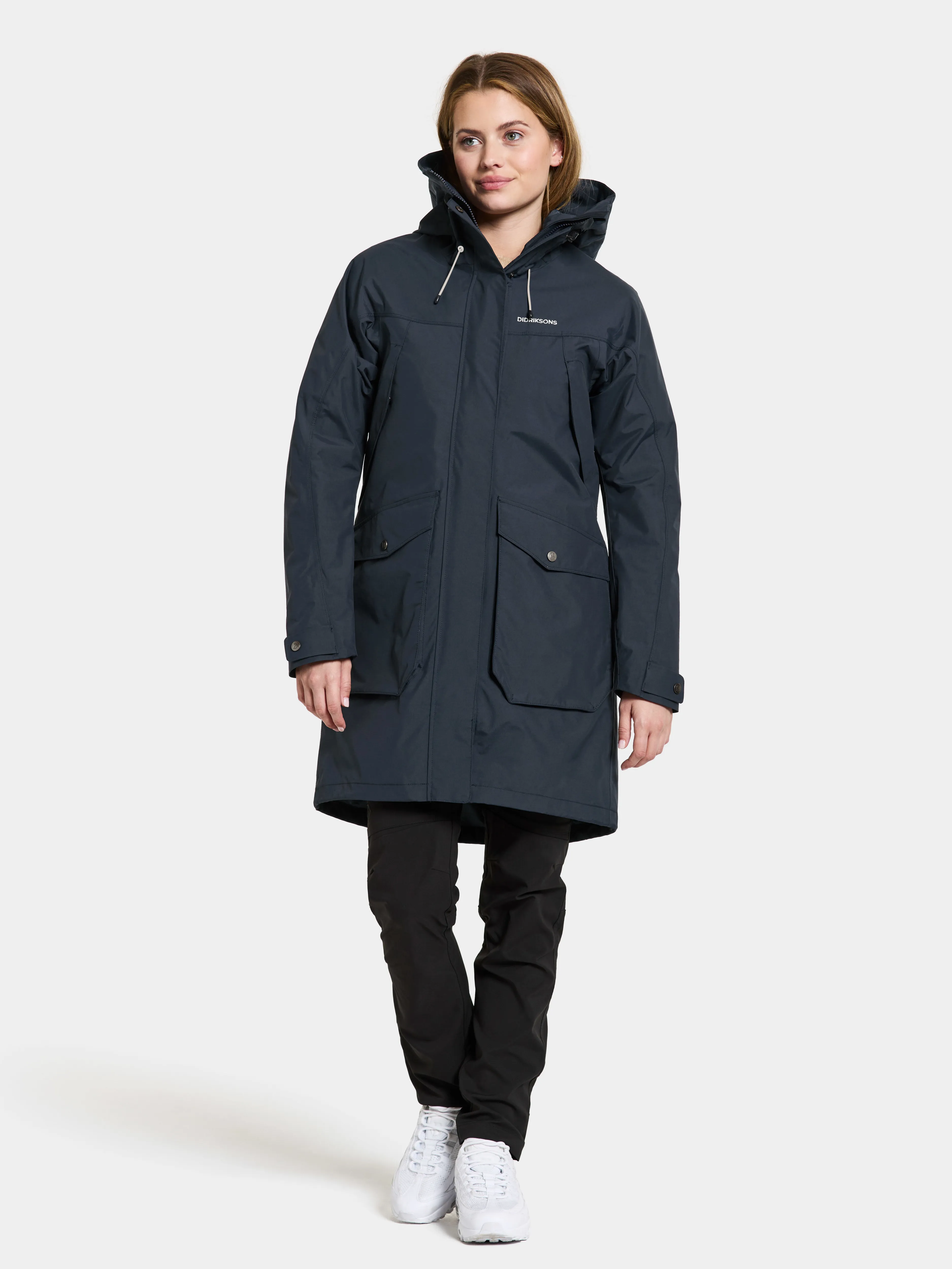Didriksons Women&#x27;s Thelma Parka 10 Dark Night Blue | Buy Didriksons Women&#x27;s Thelma Parka 10 Dark Night Blue here | Outnorth