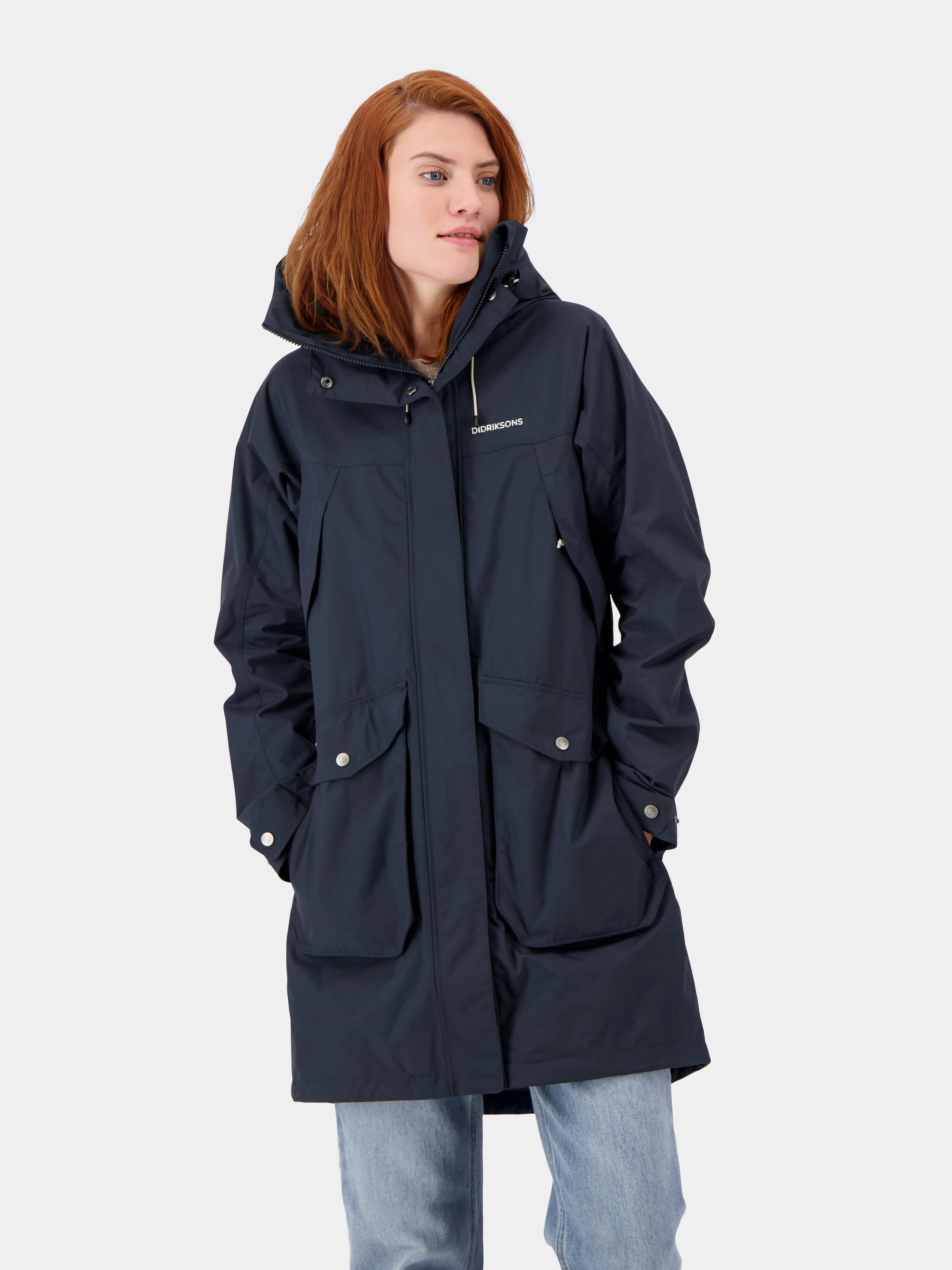 Didriksons Women&#x27;s Thelma Parka 9 Dark Night Blue | Buy Didriksons Women&#x27;s Thelma Parka 9 Dark Night Blue here | Outnorth