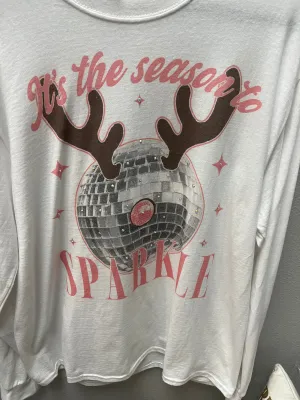 Disco Reindeer Long sleeve T