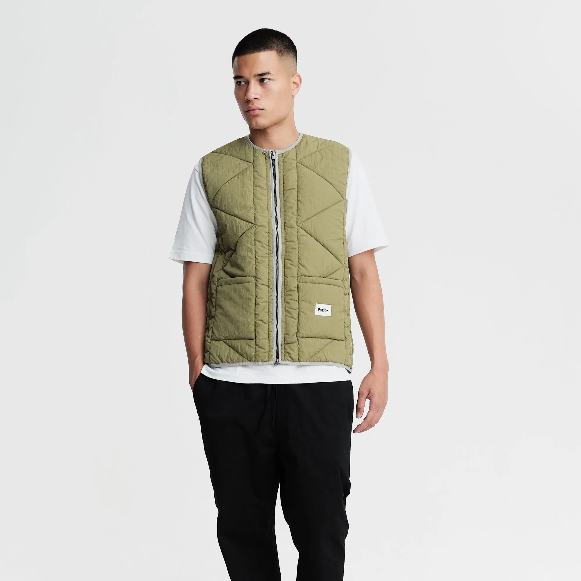 Elkins Gilet Olive Green