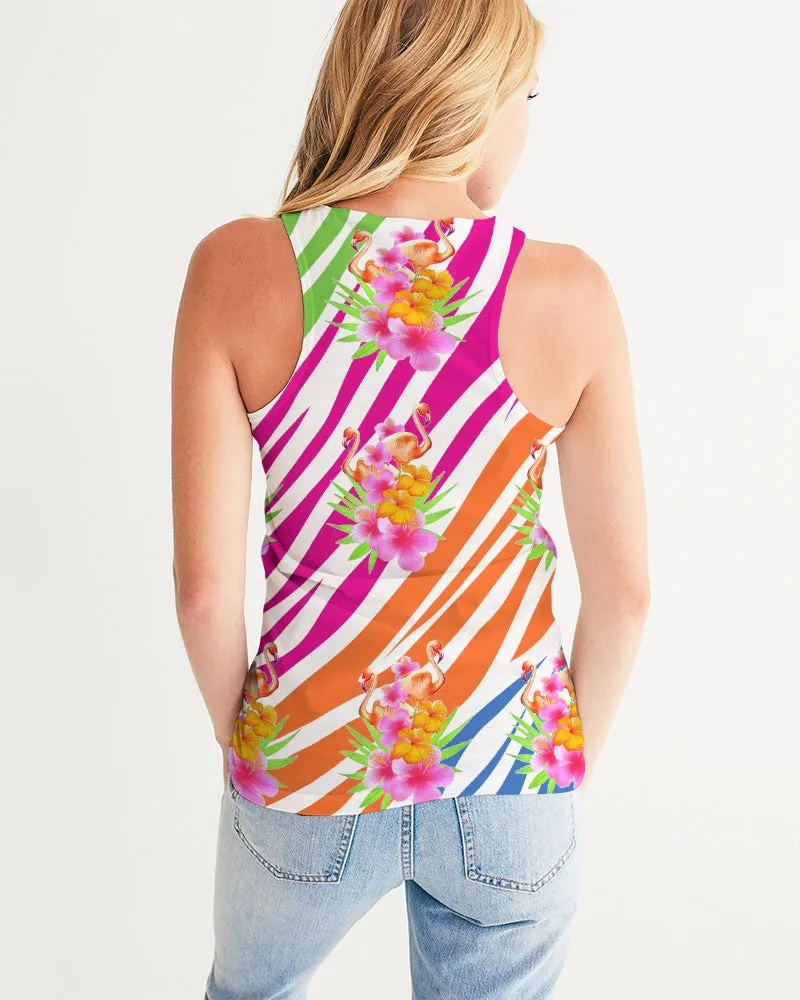 Flamingo Fiesta Women's Racerback Tank