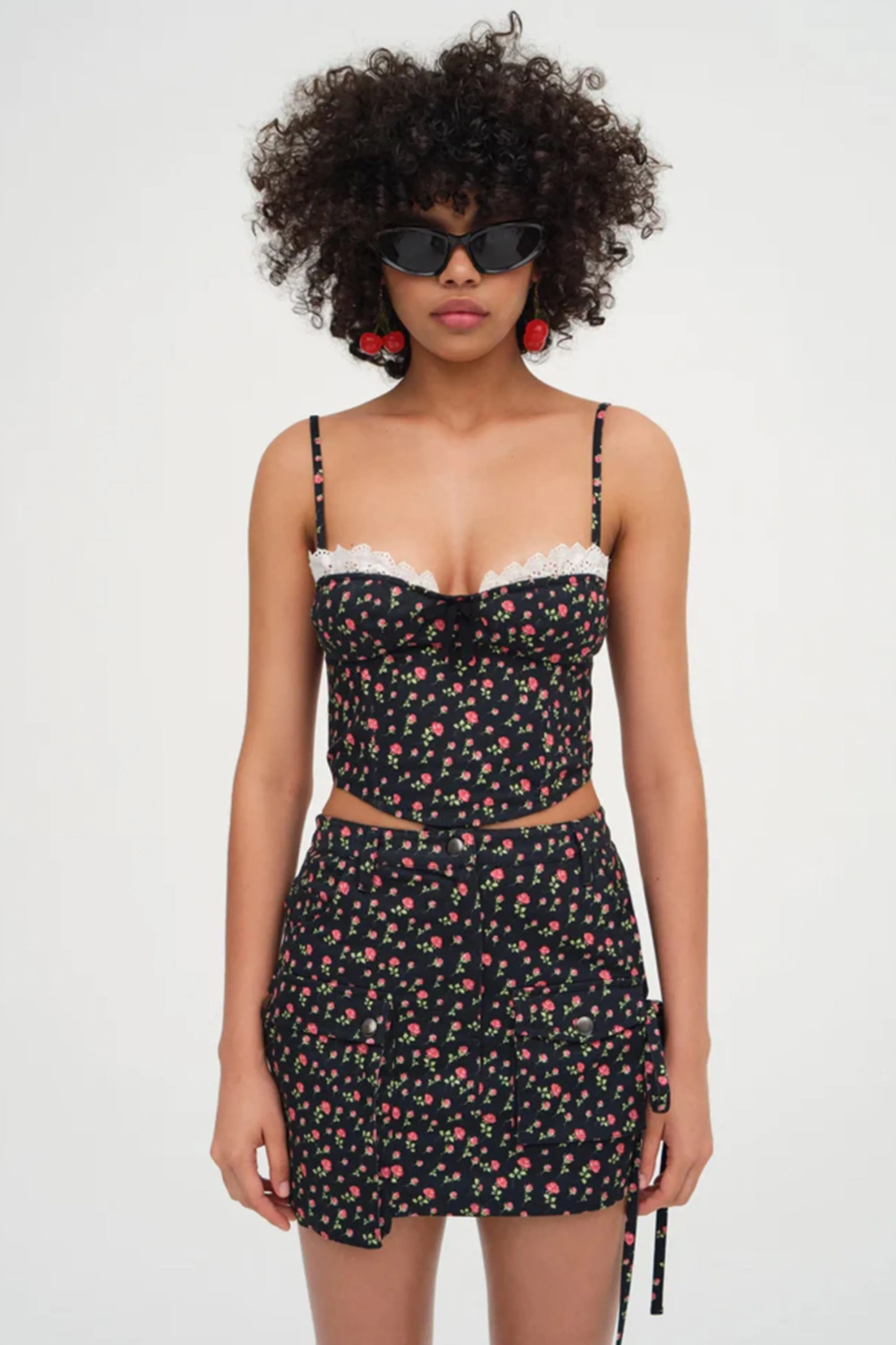 FOR LOVE & LEMONS | Camille Top - Black