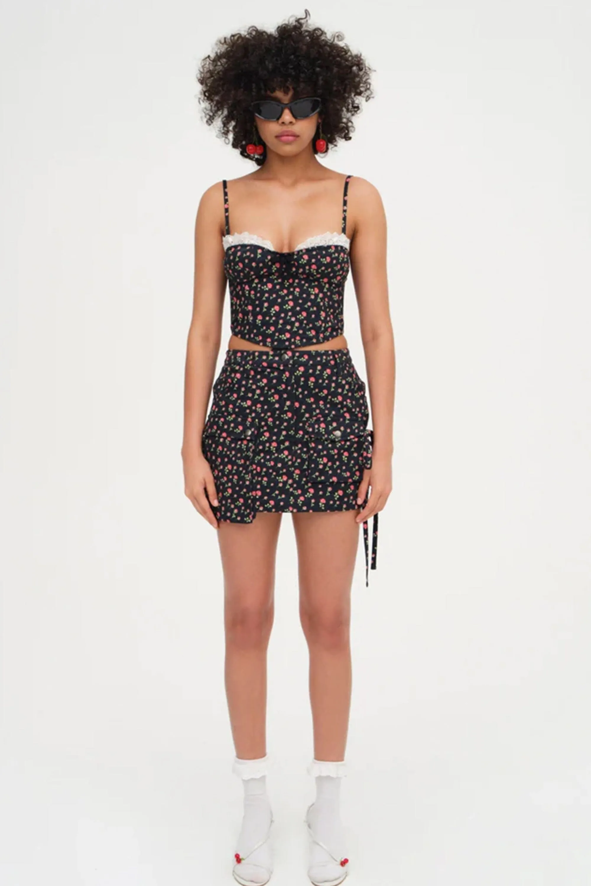 FOR LOVE & LEMONS | Camille Top - Black