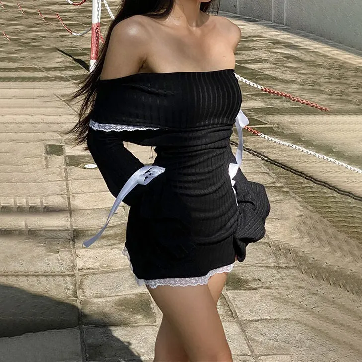 French Maid Off-Shoulder Dress