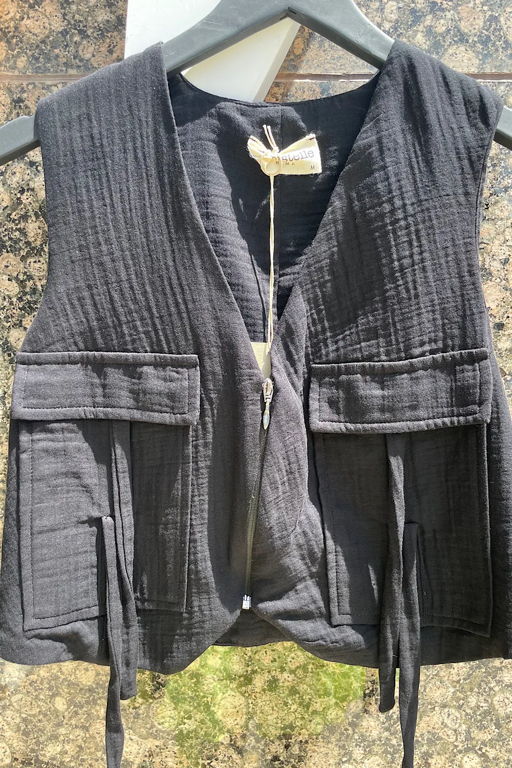 GAUZE CARGO GILET