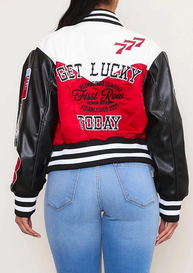 Get Lucky Varsity Jacket