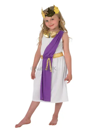 Girls Roman Tunic Ancient Grecian Costume   Wreath