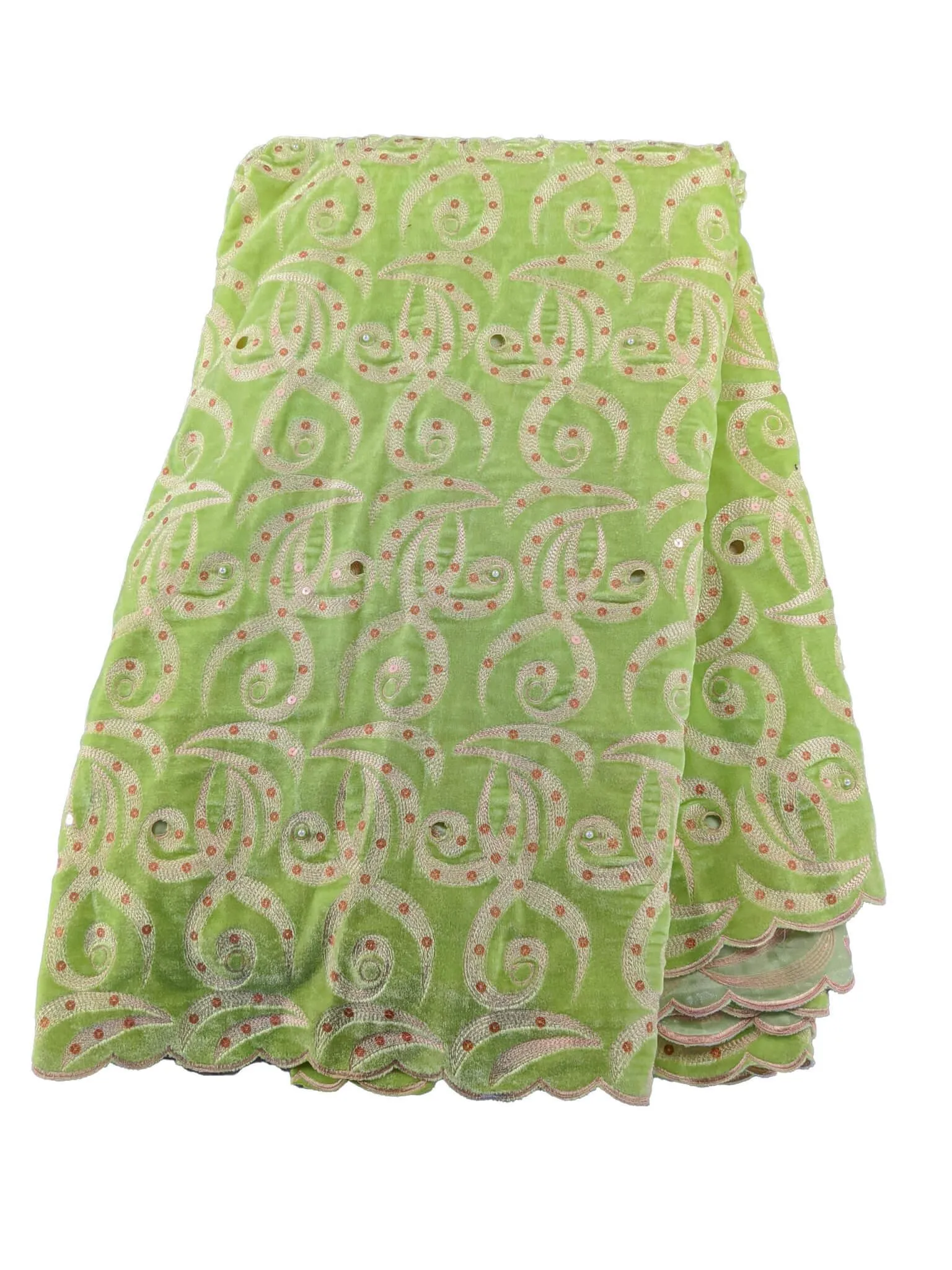 Green Velvet George Fabric