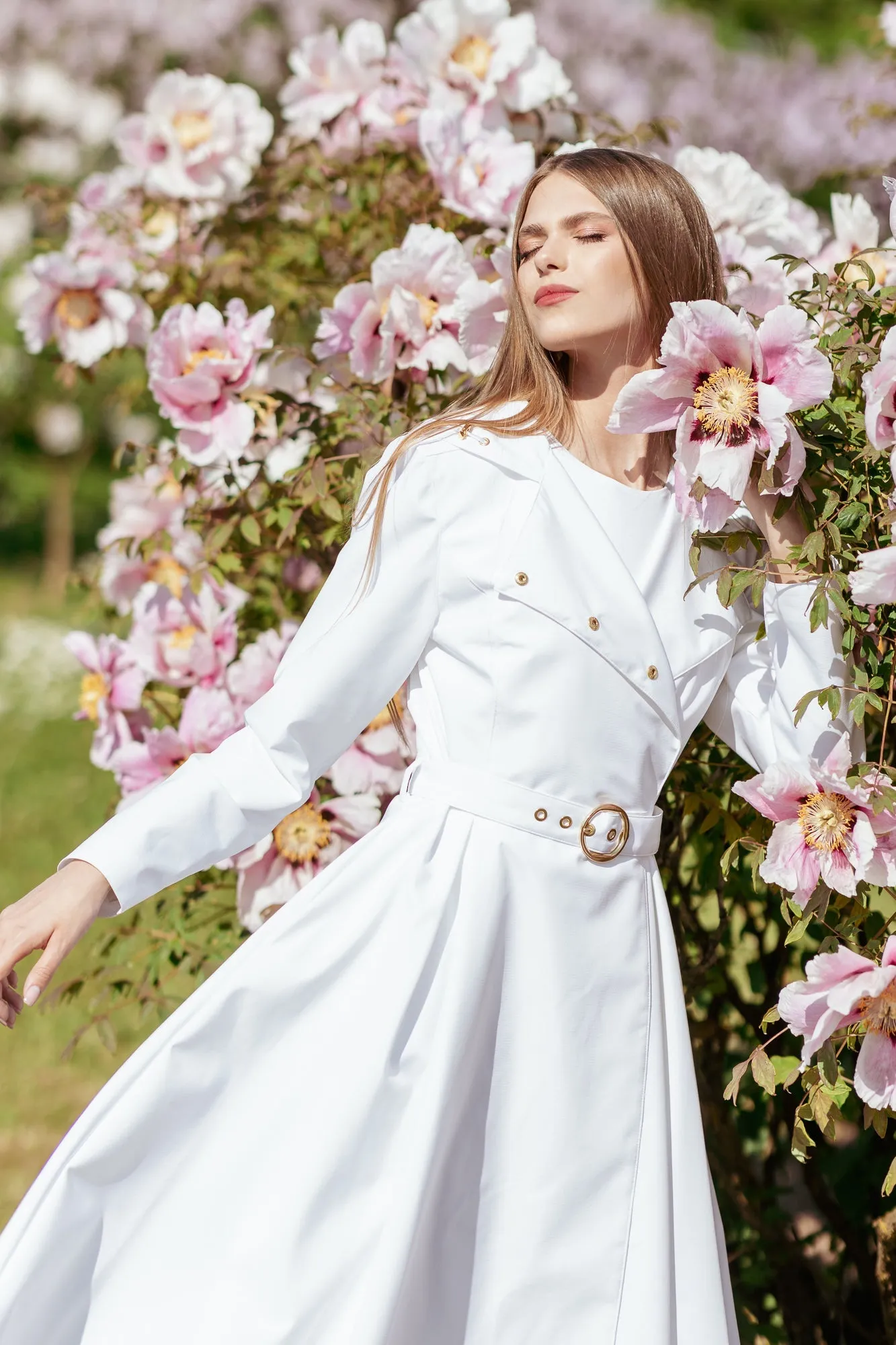 Heavenly White Raincoat White
