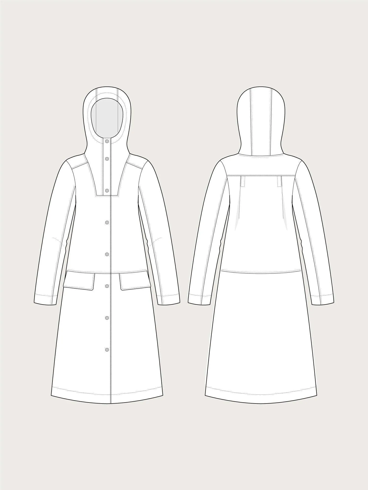 HOODIE PARKA PATTERN