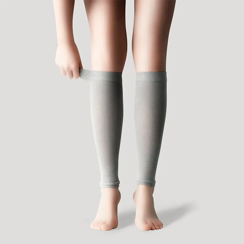 Ice Silk Footless Cool Compression Sleeve Socks Unisex