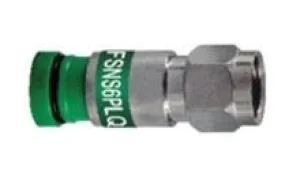 ICM Compression F Type Male: RG6 Quad Plenum