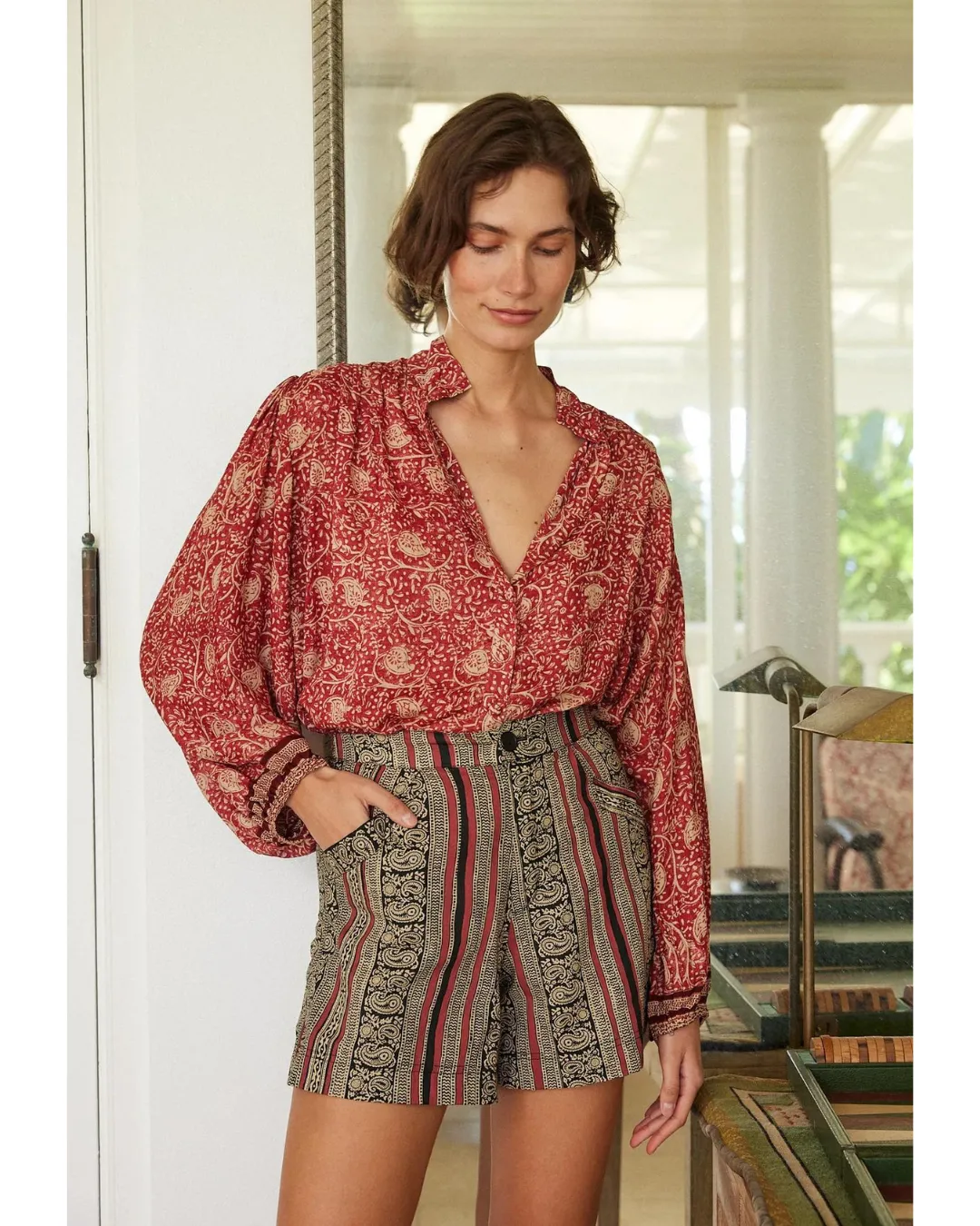 Iris Top Water Lily Terracotta