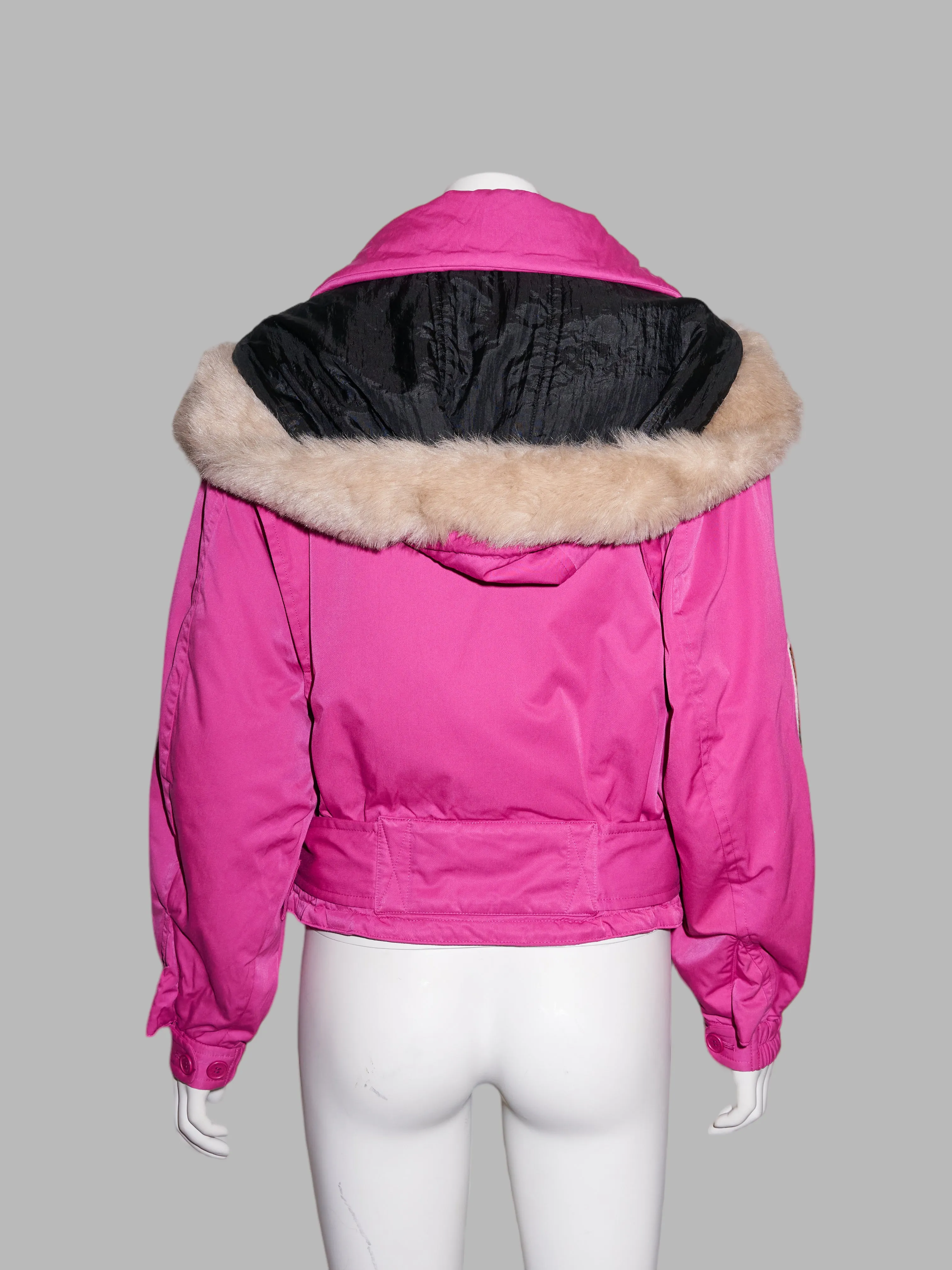 Jean-Charles de Castelbajac Sport 1990s padded pink ski jacket - size 1 S