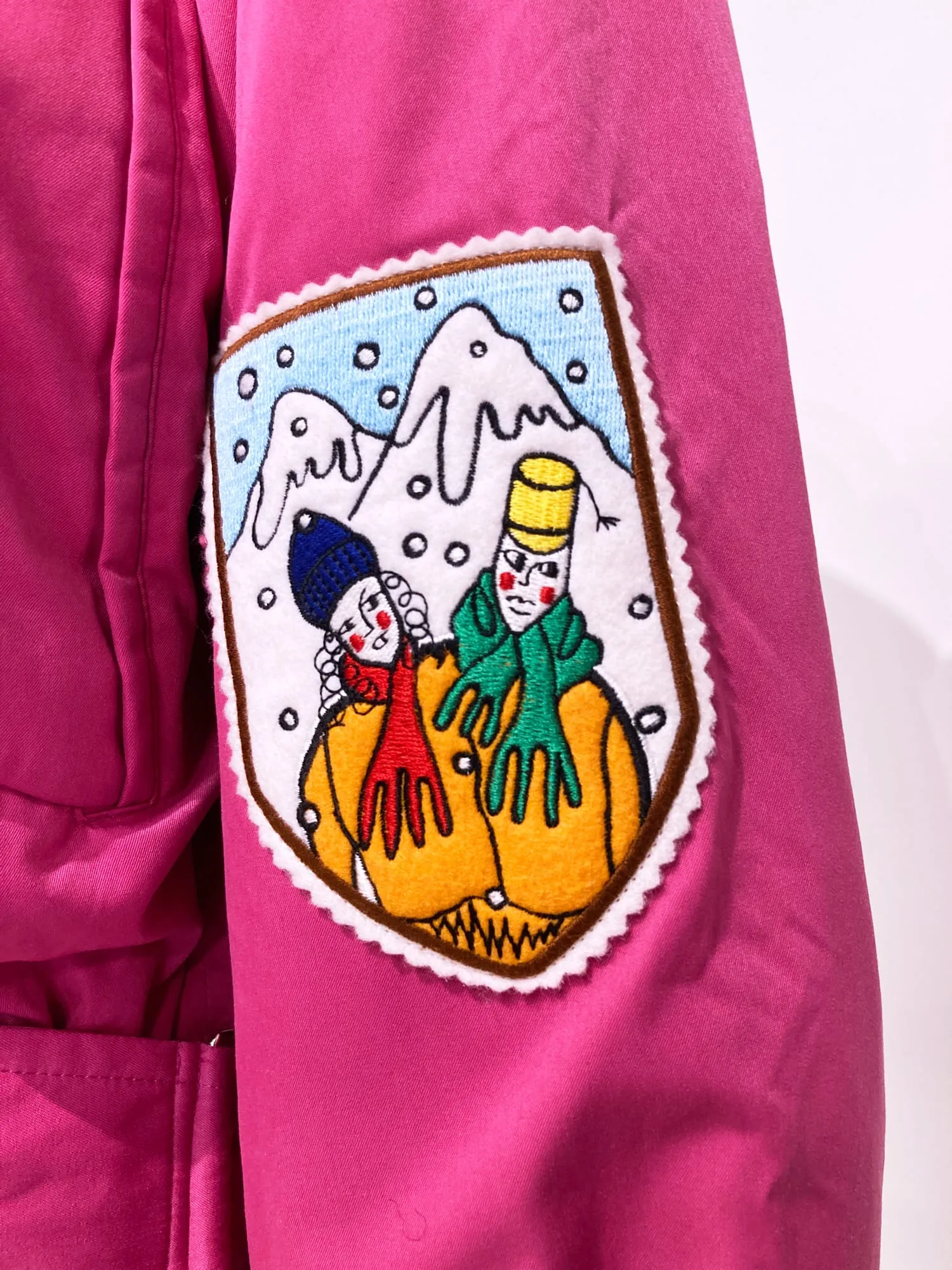 Jean-Charles de Castelbajac Sport 1990s padded pink ski jacket - size 1 S