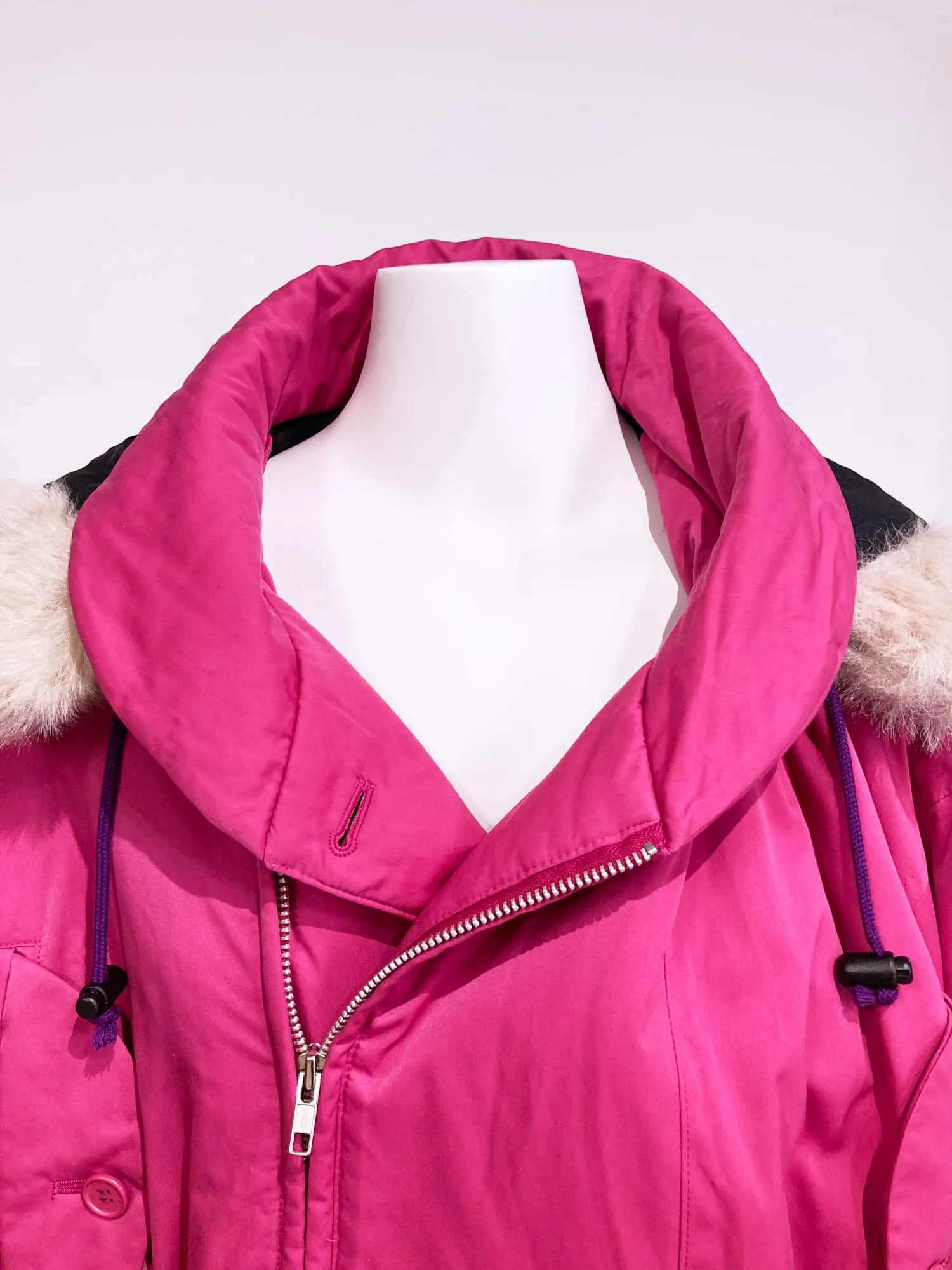 Jean-Charles de Castelbajac Sport 1990s padded pink ski jacket - size 1 S
